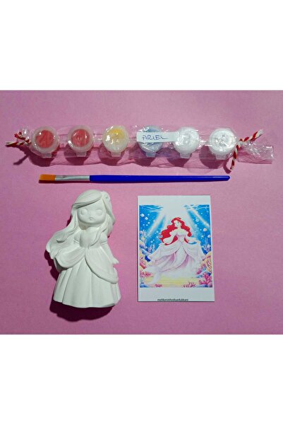 MELİKE'NİN HEDİYE DÜKKANI Tas boyama seti 1 adet prenses