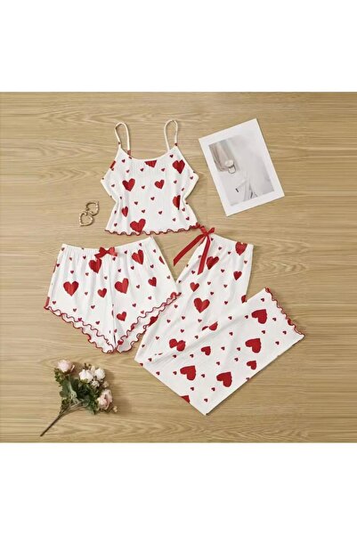 LaFont بجامة نسائيه مثيره طقم مكونه من 3 قطع بدي -شورت -بنطلون