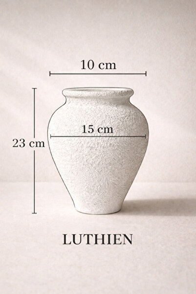 Luthien Büyük Boy Dokulu Küp Vazo