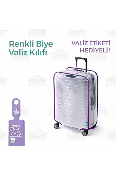 Heybeoutlet TRİNK ÇANTA Valiz Kılıfı Şeffaf Su Geçirmez Kir Tutmaz Kolay Temizlenebilir TRİNK ÇANTA