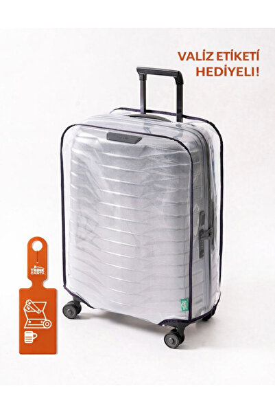Heybeoutlet TRİNK ÇANTA Valiz Kılıfı Şeffaf Su Geçirmez Kir Tutmaz Kolay Temi...