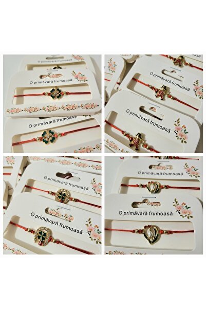 FASHİON JEWELRY Martisor bratara - set 10 martisoare snur reglabil