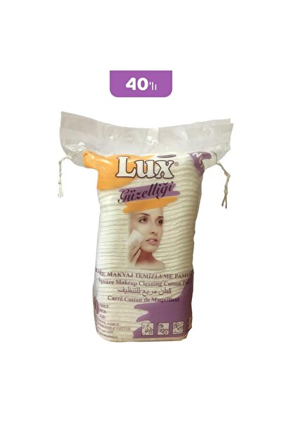 LUX Disk Kare Makyaj Pamuğu 40' lı