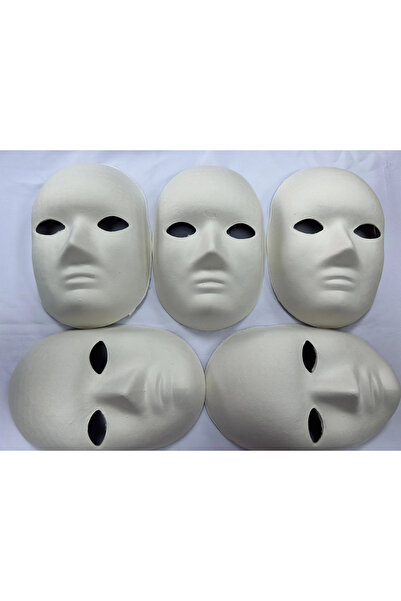 İBT Boyanabilir karton maske 5 Adet