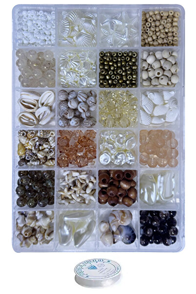 By MO Accessories مجموعة صناعة المجوهرات ذات الطابع الصيفي مع أصداف البحر وال...