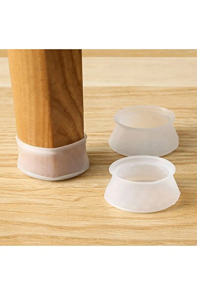 Genel Markalar Silikon Masa Sandalye Ayak Koruyucu Kaydirmaz Sessiz Parke Ciz...