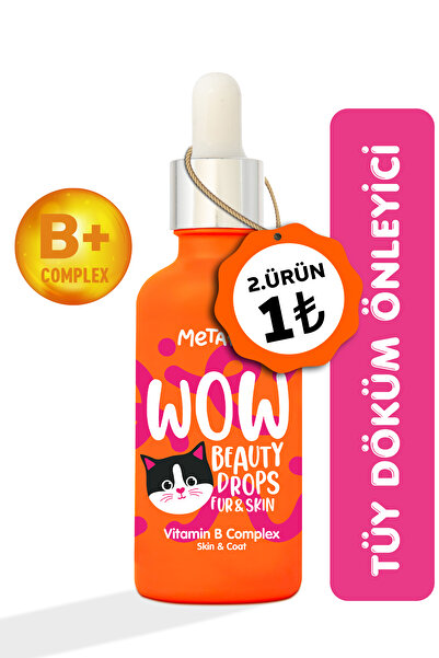 Metapet Tüy Döken Kedilere - Biotin Sağlığı Damlası, Dökülmesi Engelleyici Ön...