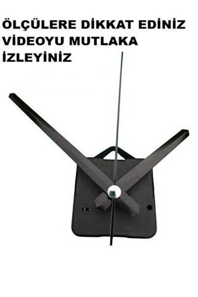 CNR SHOP Saat Mekanizması 14 mm Şaft Boyu Duvar Saati Mekanizma Sessiz Çalışı...