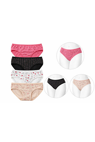 My Scialle Women's Cotton Daily 4-Piece Panties Set