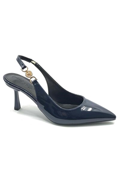 Kids Club Shoes Feles Side Buckle Detailed Open Back Stiletto Women's Heeled ...