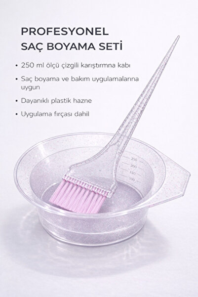 mirenza cosmetic Set profesional de pregătire pentru vopsea de păr cu sclipic...