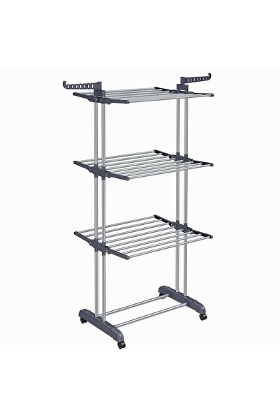 Hype Store Elbise Havalandırma Sistemi, Stand Kurutucu 4 Kademeli, Kanatlı El...