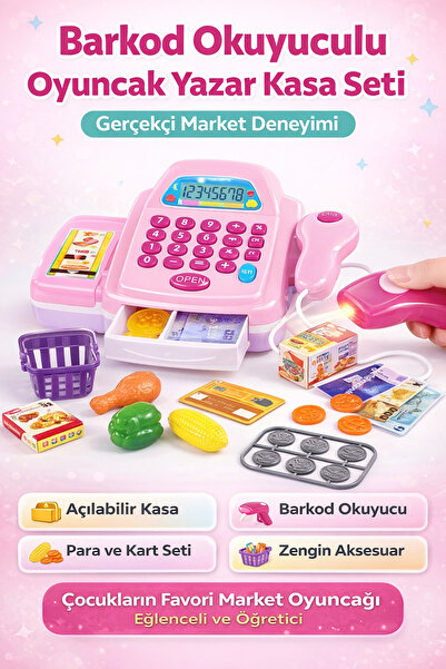 YILDIRIM OYUNCAK Işıklı Ve Sesli Yazar Kasa