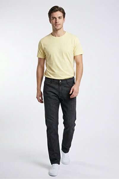 Replay Men Slim Fit Washed Stretchable Denim Jeans, Black