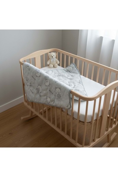 Golden Bear Printed Silicone Quilt Gray