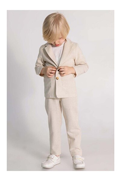 Zelhankids erkek çocuk keten takım
