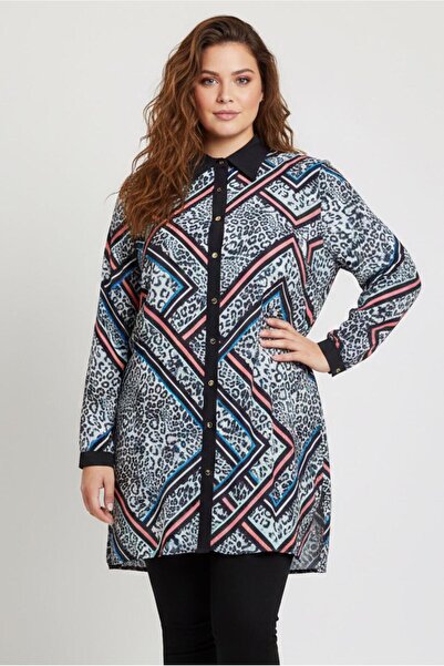 Alvina Plus Size Patterned Tunic 20407