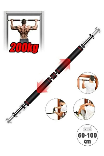 Unichrome Barfiks Demiri Kapı Barı Koridor 60-100cm Koridor Barfiksi Barfix S...