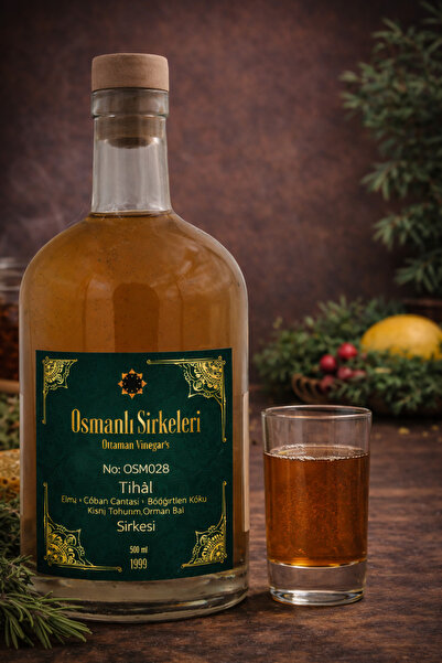 osmanlı sirkeleri OSM 028 TİHÂL (Elma, Çoban Çantası, Böğürtlen Kökü, Kişniş ...