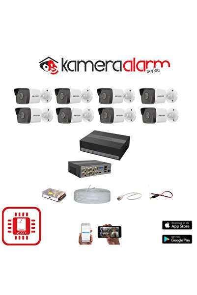 EXPER GÜVENLİK Hikvision Güvenlik Kamera Seti-8'li 1tb Hdd