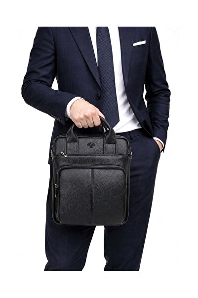 deri,se club Черна мъжка чанта за таблет iPad 11,5 инча с презрамка за рамо