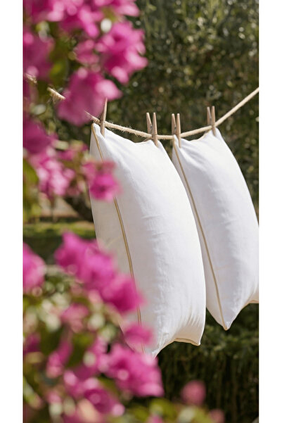 BEYAZLALE 2 Adet %100 Doğal Yün Yastık | Merinos Yünü Yastık Seti 2'li -özel ...