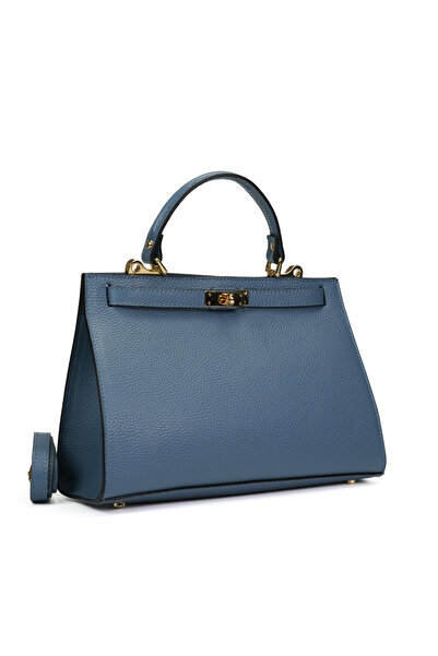 Posete Fagaras Poseta Piele Theodora - Bleu, Geanta Casual din Piele Naturala...