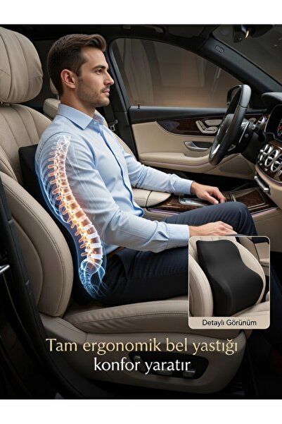 Simple. The Pillow Ergonomik Visco Bel Yastığı Sırt Minderi Ortopedik Bel Min...