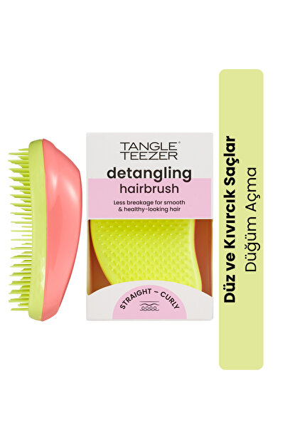 Tangle Teezer Η αυθεντική βούρτσα μαλλιών Salmon Pink Yellow
