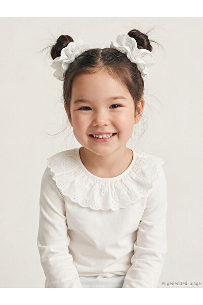 LC Waikiki Екру бебешка блуза с яка за момичета