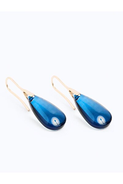 Jimmy Key Mavi Damla Figürlü Zarif Sallantılı Küpe