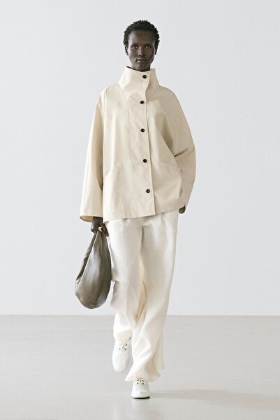 Massimo Dutti Dik yaka detaylı ceket