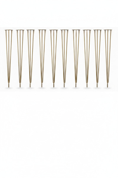 AS DESİGN Set de 9 picioare pentru măsuță de cafea din sârmă (GOLDEN YELLOW, ...