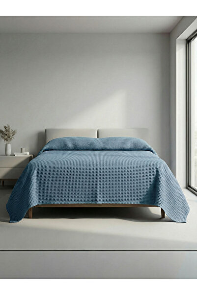 Muteks بيكيه صيفي مزدوج مصنوع من القطن بنسبة 100% - قماش مقاوم للعرق، مفرش سر...