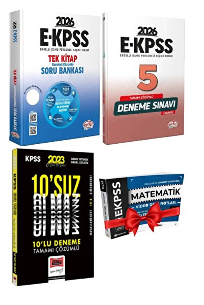 Editör Yayınevi 2026 Editör E KPSS GYGK Soru Bankası+Editör EKPSS Deneme+GYGK...