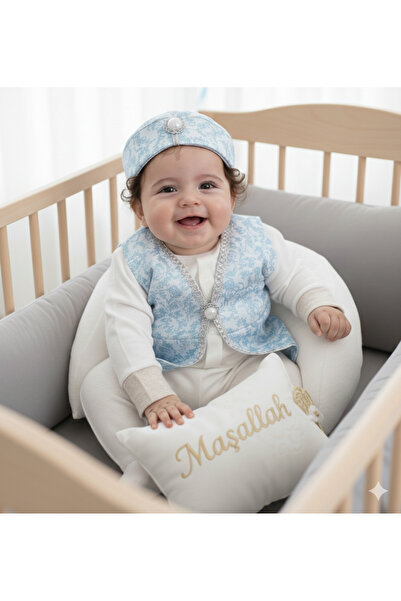 Petite Ponpon Baby Erkek Bebek Mevlüt Kıyafeti, Sünnetlik