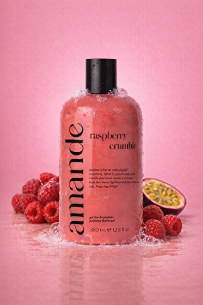 Amande Raspberry Crumble Paçuli ve Ahududu Kokulu Parfümlü Duş Jeli 380ml I V...