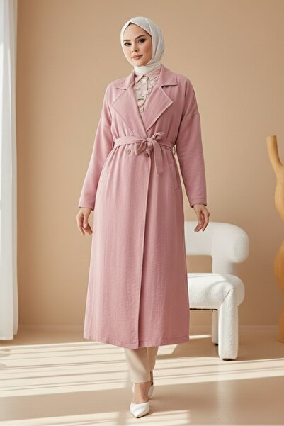 Bestenur Ayrobin Тренч 897 - Круазе комір і пояс, пудра