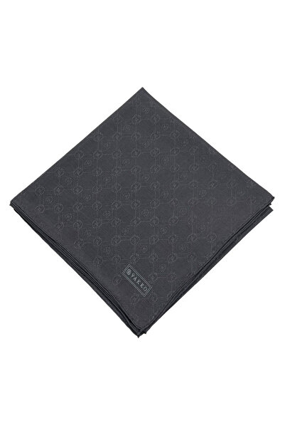 Vakko وشاح حرير - هولوجرام جديد - أنثراسيت