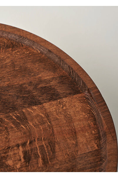 Bella Maison Wooden Ahşap Yuvarlak Sunum Standı Naturel (25 cm)