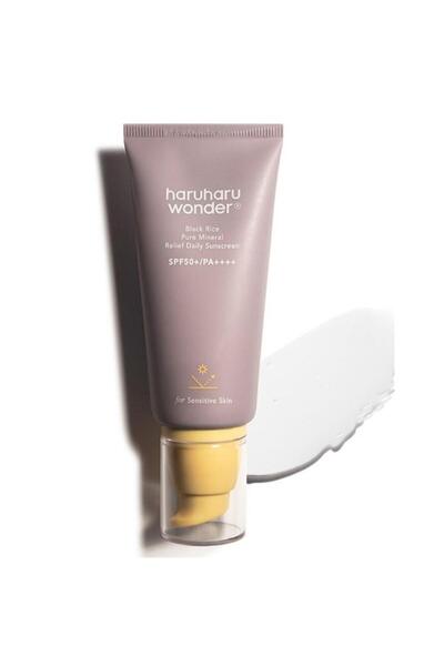 HaruHaru Wonder Black Rice Pure Mineral Relief Daily Sunscreen 50ml - Mineral...