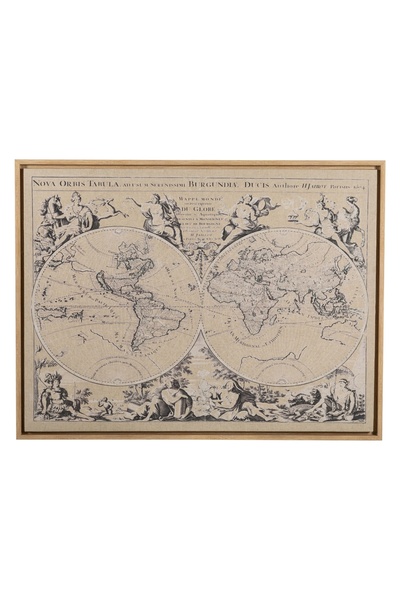 Mudo Home MYTH WORLD ÇERÇEVELİ KETEN PANO 90X120CM