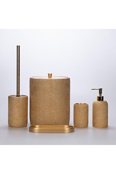 Selim طقم حمام طبيعي ذهبي