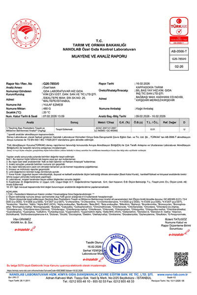 KAPPADOKİA Yulaf Ezmesi 2 kg PESTİSİT ANALİZLİ (Yeni Hasat)