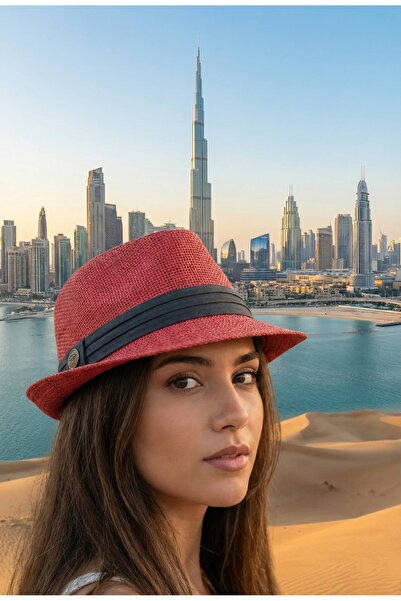 LAGRANZE Pălărie Fedora Jackson Premium de vară pentru femei