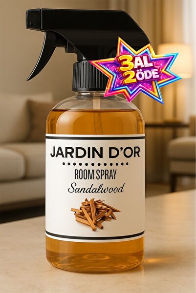 JARDIN D'OR Sandalwood Room Spray Sandal Ağacı Oda Spreyi 500 ml Oda Kokusu 8...
