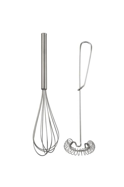 IKEA 4 Lü Set, Idealısk Rende 2'li Çırpıcı Seti Koncıs Çelik Sarımsak Ezici Un Eleği