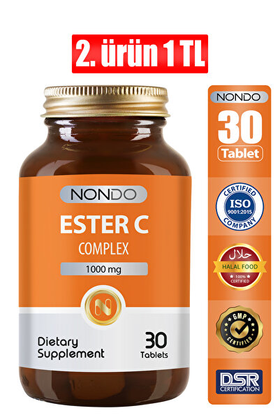 Nondo Ester C 1000 Mg C Vitamini Emilebilir 30 Tablet. ( C Vitamini Kuş Burnu...