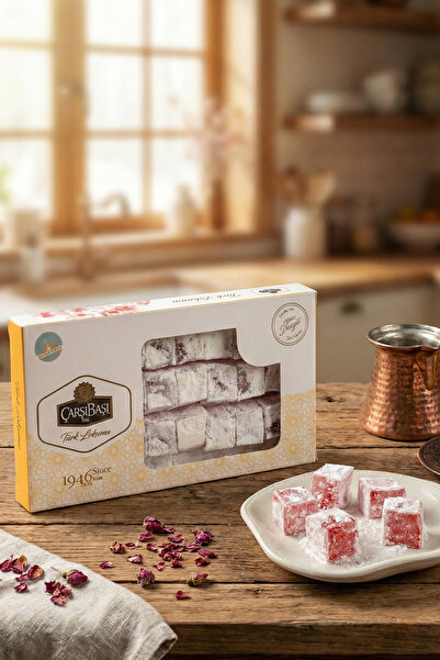 çarşıbaşı حلوى اللوكوم الخالية من الغلوتين بالورد 500 جرام