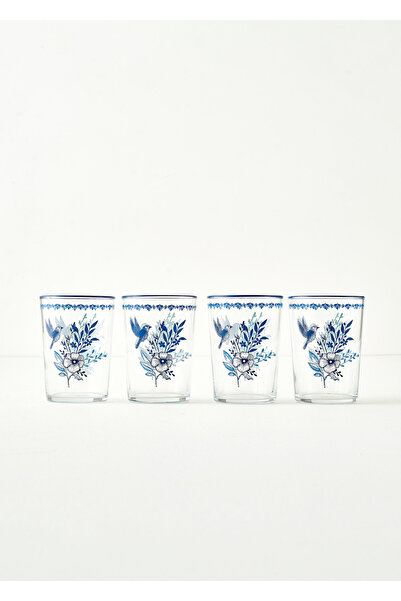 Bella Maison Bleu Blanc Αναψυκτικό Ποτήρι 4 Συσκευασία Μπλε (510 cc)